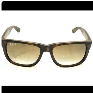 {Ray-Ban} Tortoise Justin Unisex Sunglasses